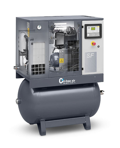Atlas Copco компрессор SF6+ 8FF Monoblock с Eleknronikon Atlas Copco компрессор SF6+ 8FF Monoblock с Eleknronikon, спиральный, электрический, воздушный, безмасляный.