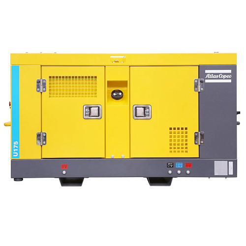 Компрессор Atlas Copco U 175. Дизельный передвижной компрессор малой мощности на раме Atlas Copco U 175.