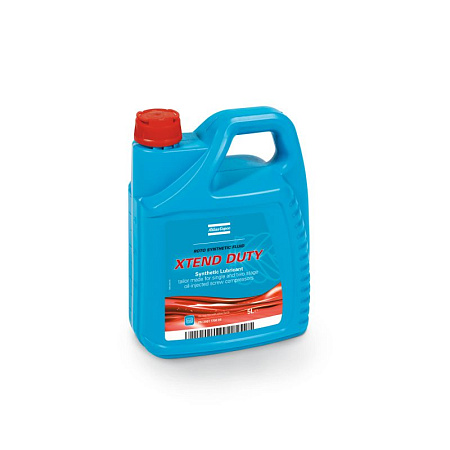 Roto Synthetic Fluid Xtend Duty 5 л. Синтетическое масло Atlas Copco Roto Synthetic Fluid Xtend Duty 2901170000 для компрессоров серии GA, GX, GN, GR. Пластиковая канистра 5 литров. Диапазон температуры окружающей среды от 0 до +46 °C.