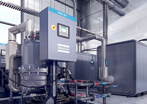Atlas Copco ZR 132 VSD+ -10.4 FF iMD.. Высокотехнологичный, безмасляный, воздушный промышленный компрессор Atlas Copco ZR 132 VSD+ -10.4 FF iMD.