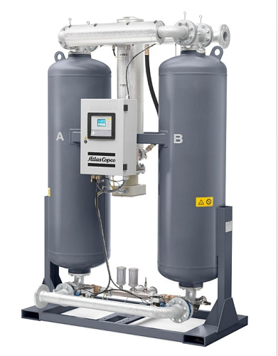 Осушитель воздуха Atlas Copco AD360. Адсорбционный осушитель сжатого воздуха Atlas Copco AD360. Осушитель горячей регенерации с продувкой серии AD использует сжатый воздух и теплоту от нагревателя.