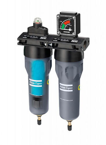Магистральный фильтр Atlas Copco 20+ plus. Магистральный фильтр Atlas Copco PD 20+ plus общего значения. Удаляет капельную влагу и твердые частицы размером не более 0,01 мкм.