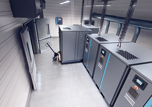 Atlas Copco ZS 4 VSD 37 Ротационная винтовая воздуходувка Atlas Copco ZS 4 VSD 37 800