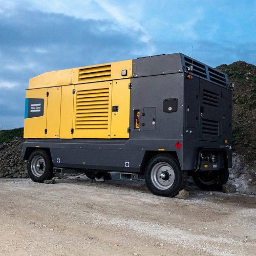 Компрессор Atlas Copco H 23. Дизельный передвижной компрессор высокой мощности на раме Atlas Copco H 23.