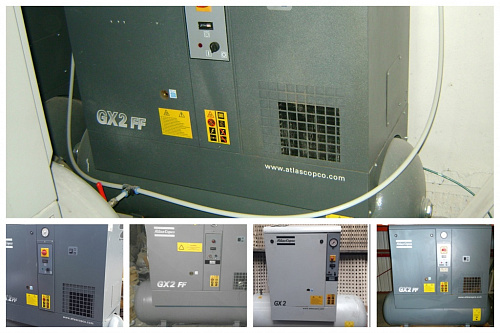 Atlas Copco GX2 10P Винтовой, маслосмазываемый компрессор с воздушным охлаждением Atlas Copco GX2 10P