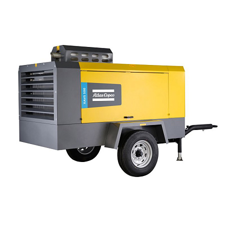 Компрессор Atlas Copco XAVS 500. Дизельный, передвижной, компрессор Atlas Copco XAVS 500 на шасси.