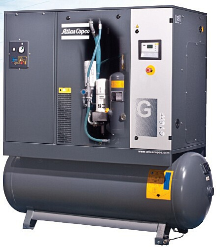 Компрессор Atlas Copco G15L 7,5FF CE Винтовой, воздушный, промышленный компрессор Atlas Copco G15L 7,5FF CE