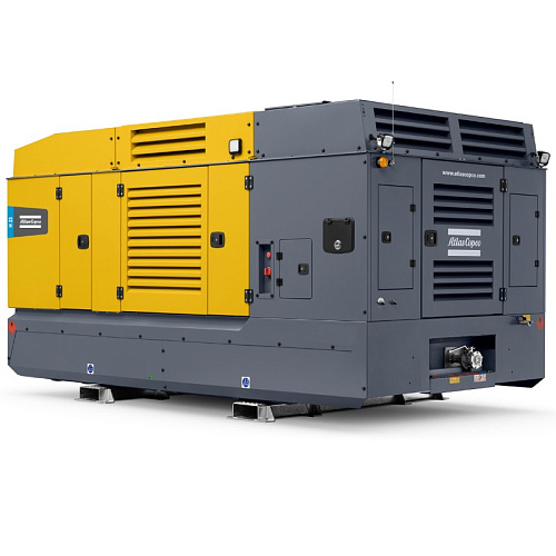 Компрессор Atlas Copco H 23. Дизельный передвижной компрессор высокой мощности на раме Atlas Copco H 23.