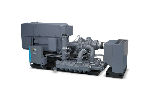Турбокомпрессор Atlas Copco ZH2250 4.2. Безмасляный, двухступенчатый, воздушный, турбокомпрессор Atlas Copco ZH2250 4.2 с предустановленным коллектором охлаждающей воды, встроенным продувочным клапаном с глушителем.