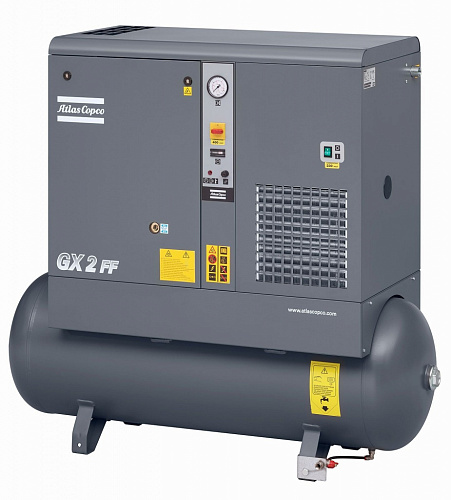 Atlas Copco GX2 10FF. Винтовой, маслосмазываемый компрессор с воздушным охлаждением Atlas Copco GX2 10FF.