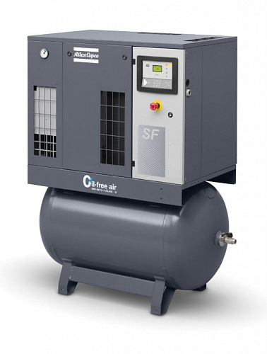 Atlas Copco компрессор SF6+ 8FF Monoblock с Eleknronikon Atlas Copco компрессор SF6+ 8FF Monoblock с Eleknronikon, спиральный, электрический, воздушный, безмасляный.