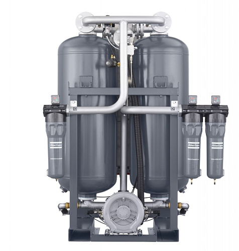 Atlas Copco BD 330+. Адсорбционный осушитель воздуха Atlas Copco с горячей регенерацией серии BD 330+ с точкой росы под давлением -40 °C и охлаждением продувкой.