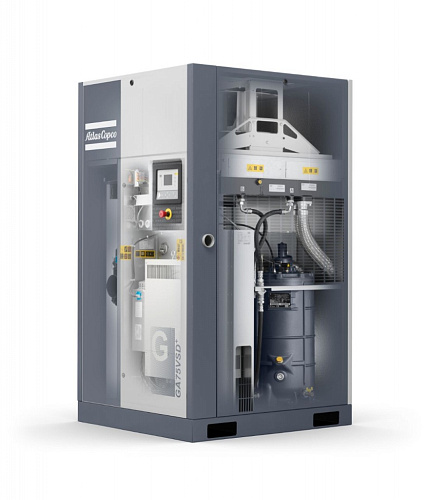 Atlas Copco компрессор GA75L VSD+ Pack Atlas Copco компрессор GA75L VSD+ Pack, винтовой, электрический, воздушный, маслозаполненный.