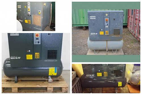 Atlas Copco GX4 10FF Винтовой, маслосмазываемый компрессор с воздушным охлаждением Atlas Copco GX4 10FF.