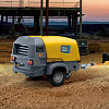 Компрессор Atlas Copco XAS 138. Дизельный, передвижной, компрессор Atlas Copco XAS 138 на шасси.