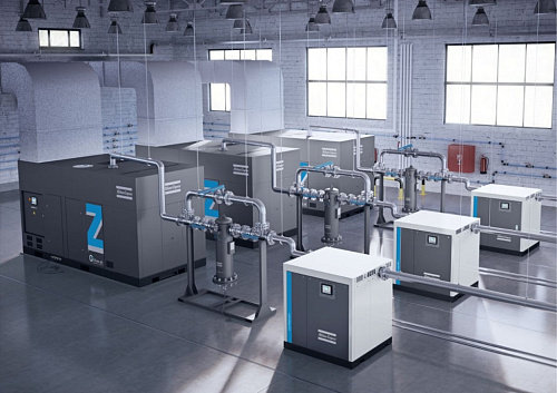 Atlas Copco FD 2000 VSD+. Осушитель воздуха рефрижераторный Atlas Copco FD 2000 VSD+ Air-cooled.