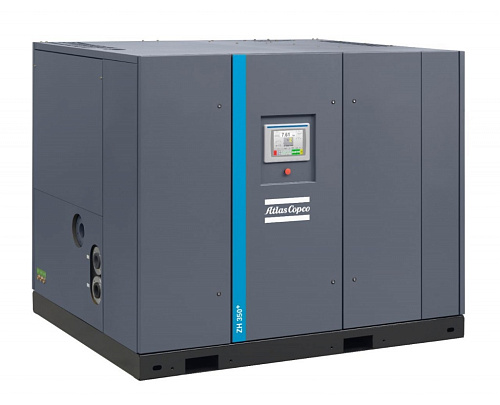 Турбокомпрессор Atlas Copco ZH355+ 4.6. Безмасляный, двухступенчатый, воздушный, турбокомпрессор Atlas Copco ZH355+ 4.6 с предустановленным коллектором охлаждающей воды, встроенным продувочным клапаном с глушителем.
