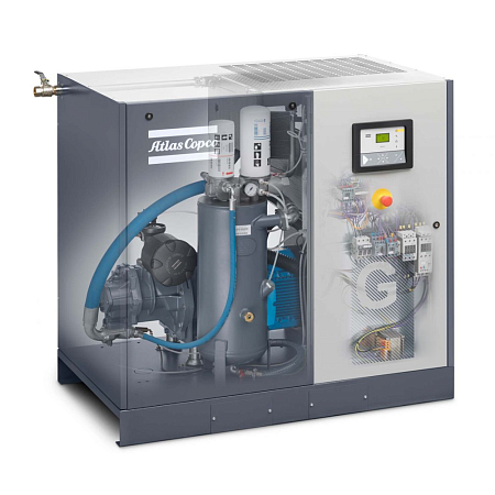 Atlas Copco компрессор GA15+ 10P CE Atlas Copco компрессор GA15+ 10P CE, винтовой, электрический, воздушный, маслозаполненный.