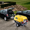 Компрессор Atlas Copco XAHS 38. Дизельный передвижной компрессор малой мощности на шасси Atlas Copco XAHS 38.