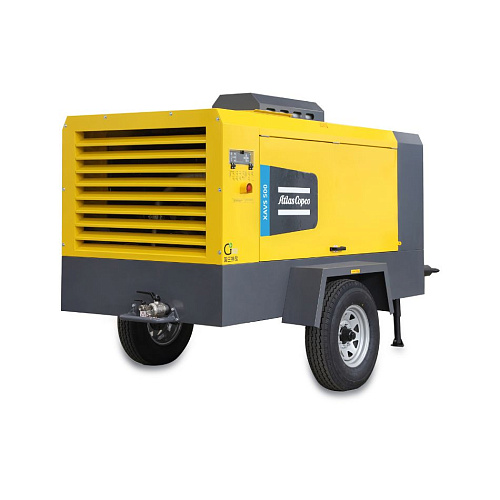 Компрессор Atlas Copco XAVS 500. Дизельный, передвижной, компрессор Atlas Copco XAVS 500 на шасси.