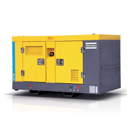 Компрессор Atlas Copco U 130. Дизельный передвижной компрессор малой мощности на раме Atlas Copco U 130.