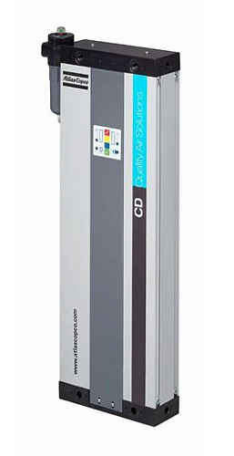Осушитель Atlas Copco CD 22+. Адсорбционный осушитель сжатого воздуха Atlas Copco CD 22+ с холодной регенерацией. Используется для продувки только сжатый воздух, что уменьшает число электрических подключений.