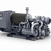 Турбокомпрессор Atlas Copco ZH900+ 3.9. Безмасляный, двухступенчатый, воздушный, турбокомпрессор Atlas Copco ZH900+ 3.9 с предустановленным коллектором охлаждающей воды, встроенным продувочным клапаном с глушителем.