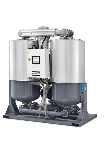 Осушитель воздуха Atlas Copco XD 550+. Адсорбционный осушитель воздуха Atlas Copco (Атлас Копко) XD 550+ с охлаждением без продувки используют тепло, вырабатываемое при сжатии, для регенерации адсорбента. Осушитель XD 550+ не потребляет сжатого воздуха в процессе нагрева или охлаждения.