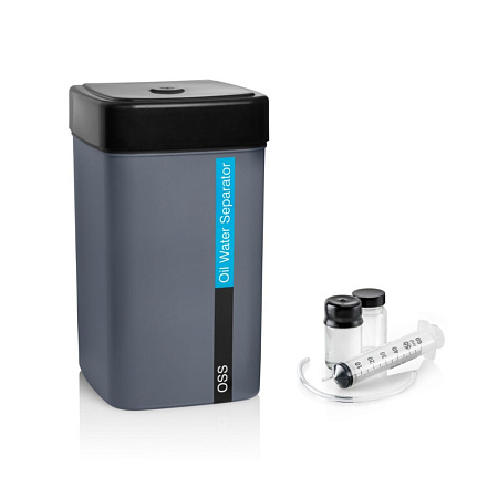 Маслоотделитель OSS. Маслоотделитель OSS - решение для отделения масла от воды для различных областей применения позволяет утилизировать конденсат компрессора безопасным для окружающей среды образом, специально разработан для компрессоров небольшой мощности.