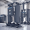 Atlas Copco BD 850+. Адсорбционный осушитель воздуха Atlas Copco с горячей регенерацией серии BD 850+ с точкой росы под давлением -40 °C и охлаждением с нулевыми потерями на продувку.