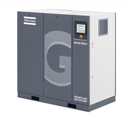Atlas Copco GA 45 VSD Workplace. Винтовой, воздушный маслонаполненный компрессор Atlas Copco GA 45 VSD Workplace