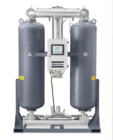Осушитель воздуха Atlas Copco AD1260. Адсорбционный осушитель сжатого воздуха Atlas Copco AD1260. Осушитель горячей регенерации с продувкой серии AD использует сжатый воздух и теплоту от нагревателя.