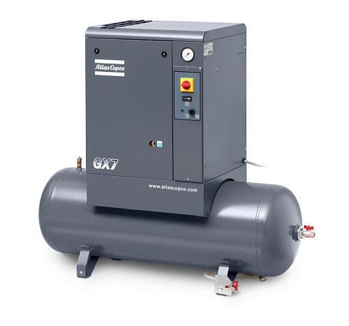 Atlas Copco GX7 10P Винтовой, маслосмазываемый компрессор с воздушным охлаждением Atlas Copco GX7 10P