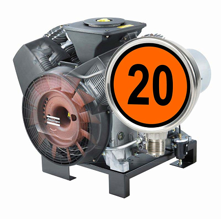 Поршневой компрессор Atlas Copco LT 20 бар. Двухступенчатый маслосмазываемый поршневой компрессор Atlas Copco (Атлас Копко) LT20-20UVE Block.Исполнение: компрессорная головка с электродвигателем. Рабочее давление 20 бар.