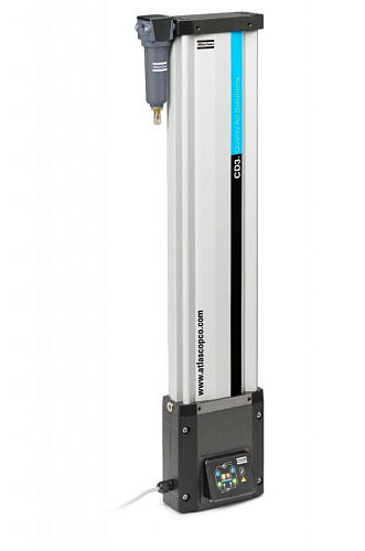 Осушитель Atlas Copco CD 3+. Адсорбционный осушитель сжатого воздуха Atlas Copco CD 3+ с холодной регенерацией. Используется для продувки только сжатый воздух, что уменьшает число электрических подключений.