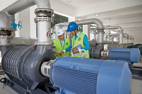 Воздуходувка Atlas Copco ZM 52. Многоступенчатая центробежная нагнетательная и вакуумная воздуходувка Atlas Copco ZM 52