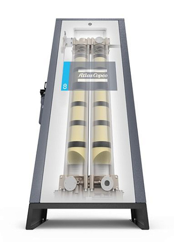 Осушитель Atlas Copco CD 25+. Адсорбционный осушитель сжатого воздуха Atlas Copco CD 25+ с холодной регенерацией. Используется для продувки только сжатый воздух, что уменьшает число электрических подключений.