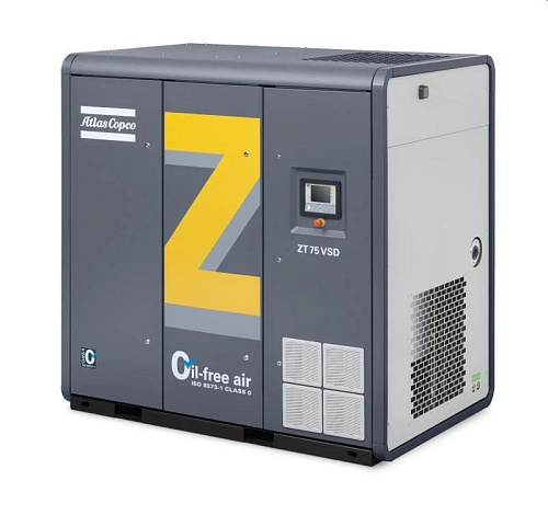 Atlas Copco ZT 75 VSD - 8.6 FF. Компрессор Atlas Copco ZT 75 VSD - 8.6 FF с воздушным охлаждением.