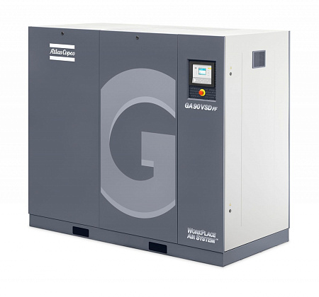 Atlas Copco GA 90 VSD FF. Винтовой, воздушный маслонаполненный компрессор Atlas Copco GA 90 VSD FF