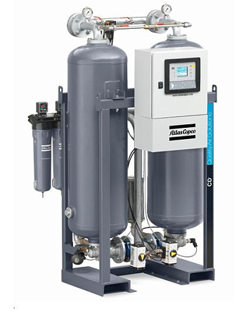 Осушитель Atlas Copco CD970. Адсорбционный осушитель сжатого воздуха Atlas Copco CD970 с холодной регенерацией. Используется для продувки только сжатый воздух, что уменьшает число электрических подключений.
