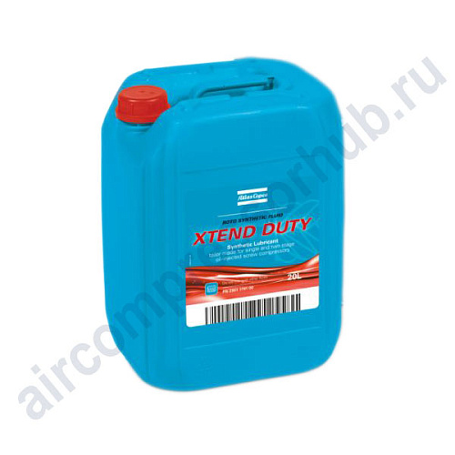 Roto Synthetic Fluid Xtend Duty 20 л. Синтетическое масло Atlas Copco Roto Synthetic Fluid Xtend Duty 2901170100 для компрессоров серии GA, GX, GN, GR. Пластиковая канистра 20 литров. Диапазон температуры окружающей среды от 0 до +46 °C.
