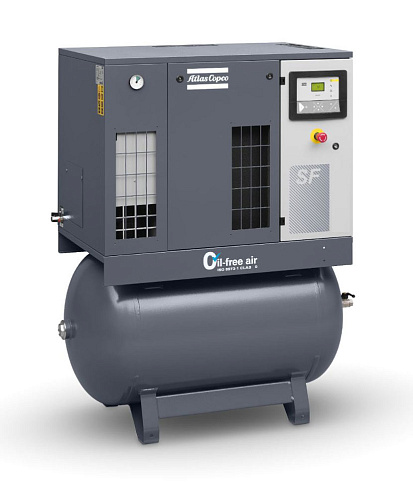 Atlas Copco компрессор SF2+ 8FF Monoblock с Eleknronikon Atlas Copco компрессор SF2+ 8FF Monoblock с Eleknronikon, спиральный, электрический, воздушный, безмасляный.