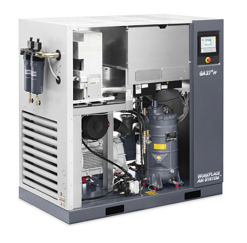 Atlas Copco компрессор GA37 8.5P Atlas Copco компрессор GA37 8.5P, винтовой, электрический, воздушный, маслозаполненный.