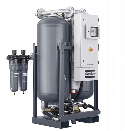 Atlas Copco BD 300+ ZP CE. Адсорбционный осушитель воздуха Atlas Copco с горячей регенерацией серии BD 300+ ZP CE с точкой росы под давлением -40 °C.