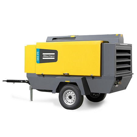 Компрессор Atlas Copco XAS 375. Дизельный, передвижной, компрессор Atlas Copco XAS 375 на шасси.