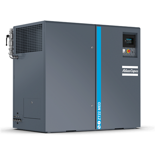 Atlas Copco ZT22 MED Duplex. Ротационный, безмасляный, двухступенчатый, зубчатый компрессор Atlas Copco ZT22 MED Duplex Air-cooled.
