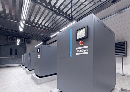 Воздуходувка Atlas Copco ZL 2 VSD 18 500. Безмасляная лопастная воздуходувка Atlas Copco ZL 2 VSD 18 500.