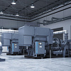 Турбокомпрессор Atlas Copco ZH2250 4.2. Безмасляный, двухступенчатый, воздушный, турбокомпрессор Atlas Copco ZH2250 4.2 с предустановленным коллектором охлаждающей воды, встроенным продувочным клапаном с глушителем.