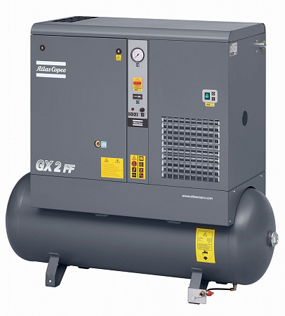 Atlas Copco GX2 10FF. Винтовой, маслосмазываемый компрессор с воздушным охлаждением Atlas Copco GX2 10FF.