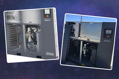 Atlas Copco компрессор GA75 10P Atlas Copco компрессор GA75 10P, винтовой, электрический, воздушный, маслозаполненный.